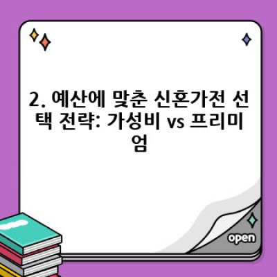 신혼가전 완벽 가이드: 똑똑한 선택으로 행복한 신혼생활 시작하기