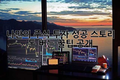 나만의 주식 투자 성공 스토리: 돈 버는 꿀팁 大공개!