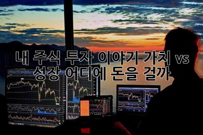 내 주식 투자 이야기: 가치 vs. 성장, 어디에 돈을 걸까? ?