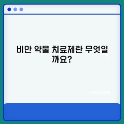 비만 약물 치료제: 효과와 부작용, 나에게 맞는 약은?  빠른 요약과 핵심정보
