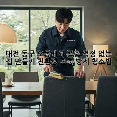 대전 동구 오동에서 곤충 걱정 없는 집 만들기! 친환경 곤충 방지 청소법