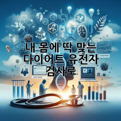 ? 내 몸에 딱 맞는 다이어트? 유전자 검사로! ?‍♀️