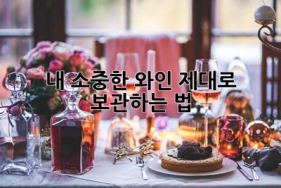 내 소중한 와인, 제대로 보관하는 법!?