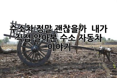 수소차, 정말 괜찮을까? ? 내가 직접 알아본 수소 자동차 이야기